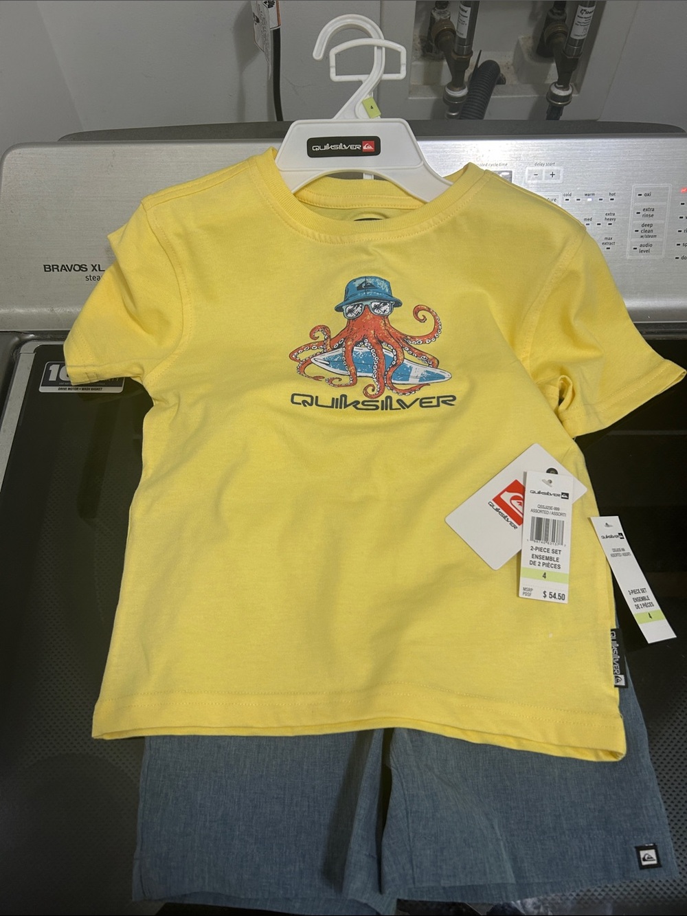 Boys size 4 new nwt 2 piece outfit set ocean octopus surfboard surf beach